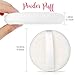 5pcs Powder Puffs, YGDZ 4 Inch Large Loose Body Powder Puffs with Ribbon Ultra Soft Washable Velour Fluffy Powder Puff for Body Powder, White