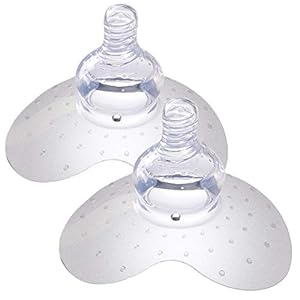 Nipple Shield,Silicone Nipple Shields for Nursing Mothers with Latch Difficulties or Flat or Inverted Nipples,BPA Free,2…