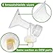Nenesupply Pump Parts with 27mm Flanges Compatible with Medela Breastpumps Incl. Flange Breastshield Valve Membrane for Pump in Style Symphony Swing Not Original Medela Pump Parts