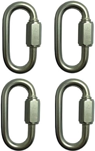 CenBuy 12KN stainless steel Carabiner D Shape Buckle Pack, Keychain Clip, Spring Snap Key Chain Clip Hook Buckle (6PCS 2.3“)