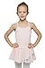 JEE.MDNMD.OO Girls' Flutter Sleeve Skirted Leotard Ballet Pink