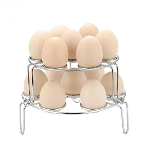 Toplife Multiple Stackable Stainless Steel Egg Steamer Rack for Instant Pot and Pressure Cooker - Thumbnail 3