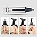 HLYOON Nose Hair Trimmer 3 in 1 Electric Nose Trimmer Beard Facial Eyebrow Clipper Waterproof Stainless Steel Blades with LED Light,Wet/Dry Use Trimming Tool for Man (Sliver)