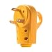 Snowy Fox RV 30 Amp Male Replacement Plug - Heavy Duty 30 Amp RV Plug Receptacle with Ergonomic Grip Handle,Designed to Accommodate Wire