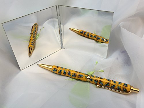 Mechanical pencil cover with my Scarab polymer clay cane design