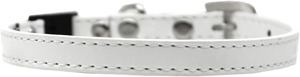 Mirage Pet Products Plain Breakaway Cat Collar, Size 14, White