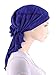 The Bella Scarf Chemo Turban Head Scarves Pre-Tied Bandana for Cancer Raven Black
