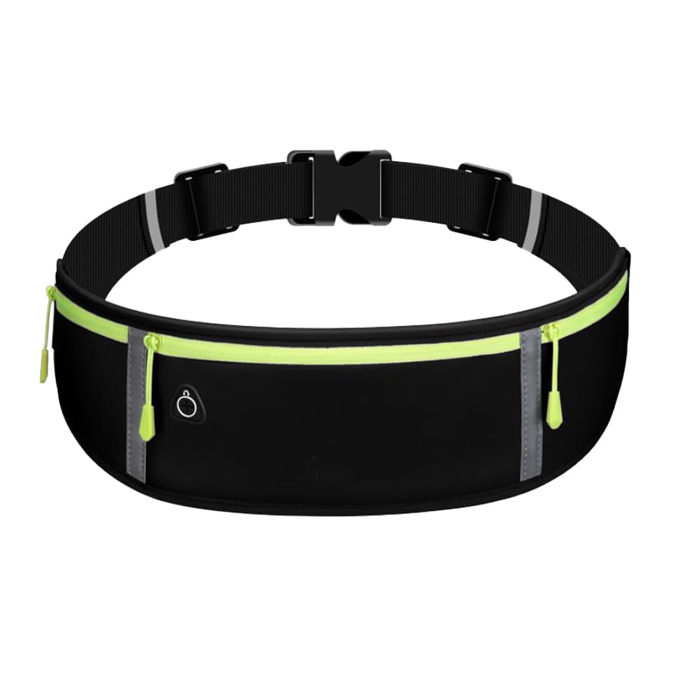 Slim Running Belt Fanny Pack for Men Women, Running Phone Holder Runners Pouch Waist Pack for Workout, Money Belt, Running Gear Accessories [Fits ALL Phones]