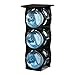 U-STACK Water Bottle Storage Rack - Holds Three 5 Gallon Bottles for Water Coolers (3 Bottle with Shelf) (Black)
