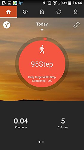 Fitness Tracker, Smart Band with Step Tracker Pedometer/Calorie Counter/Sleep Monitor/Call Notification Push Fitness Activity Tracker for IOS & Android Smartphone TIBANG FITNESS (H8-Black) - Thumbnail 3