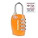 4 Pack TSA Approved Luggage Locks for Travel Safety, Small 4 Digit Combination Padlocks for Suitcases, Lockers & Bags