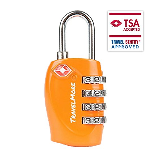 UPC 612070222253, 1 Pack TSA Luggage Locks 4 Dial Combination Lock Approved For Travel Suitcase