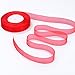 Shappy Total 100 Yards 22 mm Shiny Organza Ribbon Wide Shimmer Sheer Organza Ribbons for DIY Christmas Decoration, 2 Rolls (Green and Red)