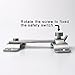 Alise Flip Latch Gate Latches Safety Door Lock Catch for Barn Wood Fence Sliding French Doors,Heavy Duty Thicker Stainless Steel Gate Hardware Locks,Brushed Nickel