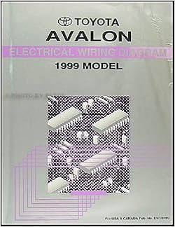 1999 Toyota Avalon Wiring Diagram Manual Original: Toyota ...