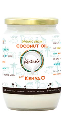 Kentaste Organic Virgin Coconut Oil Unrefined, Pure Cold Pressed FAIR TRADE FROM KENYA - Use for Cooking, and as Base…