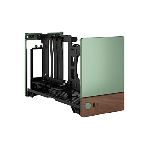 Fractal Design Terra Jade - Wood Walnut Front Panel - Small Form Factor - Mitx Gaming Case – Pcie 4.0 Riser Cable – Usb Type-C - Anodized Aluminum Panels - View 18