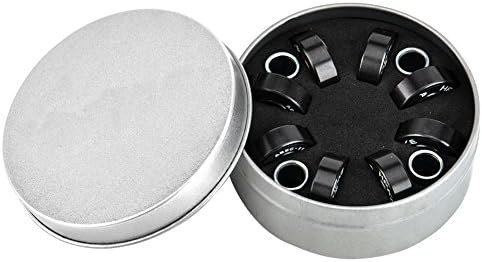 CATWALK Skateboard Bearings High Precision with Spacers Set of 8, 2 Types,Ceramic Bearings&amp;Chromium Steel Bearings (Ceramic)