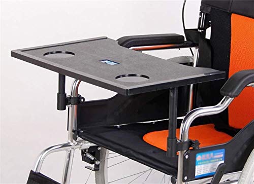 Wheelchair Tray,Wheelchair Tray Table with Drink Holder Portable Wheelchair Accessories Universal Trays Desk Fit for Manual Powered Or Electric Wheelchairs