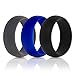 Mens Silicone Wedding Ring Wedding Band - 4 Rings Pack(including free gift:Red color) - 8.7mm Wide(10.5)