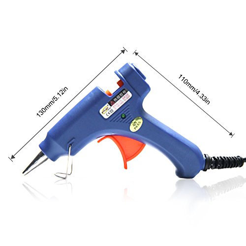 Neitsi Mini Hot Melt Glue Gun High Temperature Melting Glue Gun Kit with 12pcs Glue Sticks (Yellow)