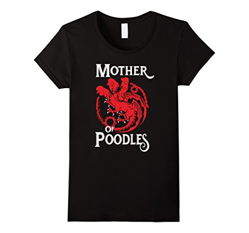 Womens Mother Of Poodles t-shirt Large Black