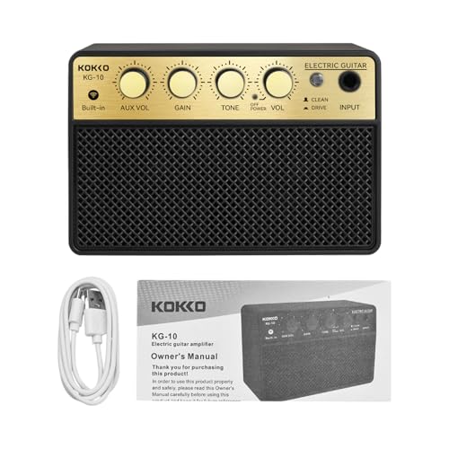 Amplificador de Guitarra Elétrica Portátil com Bateria Recarregável, Bluetooth, Entrada AUX, Saída para Fones, 10W de Potência, Design Compacto Ideal para Prática em Casa, Estúdio e Viagens