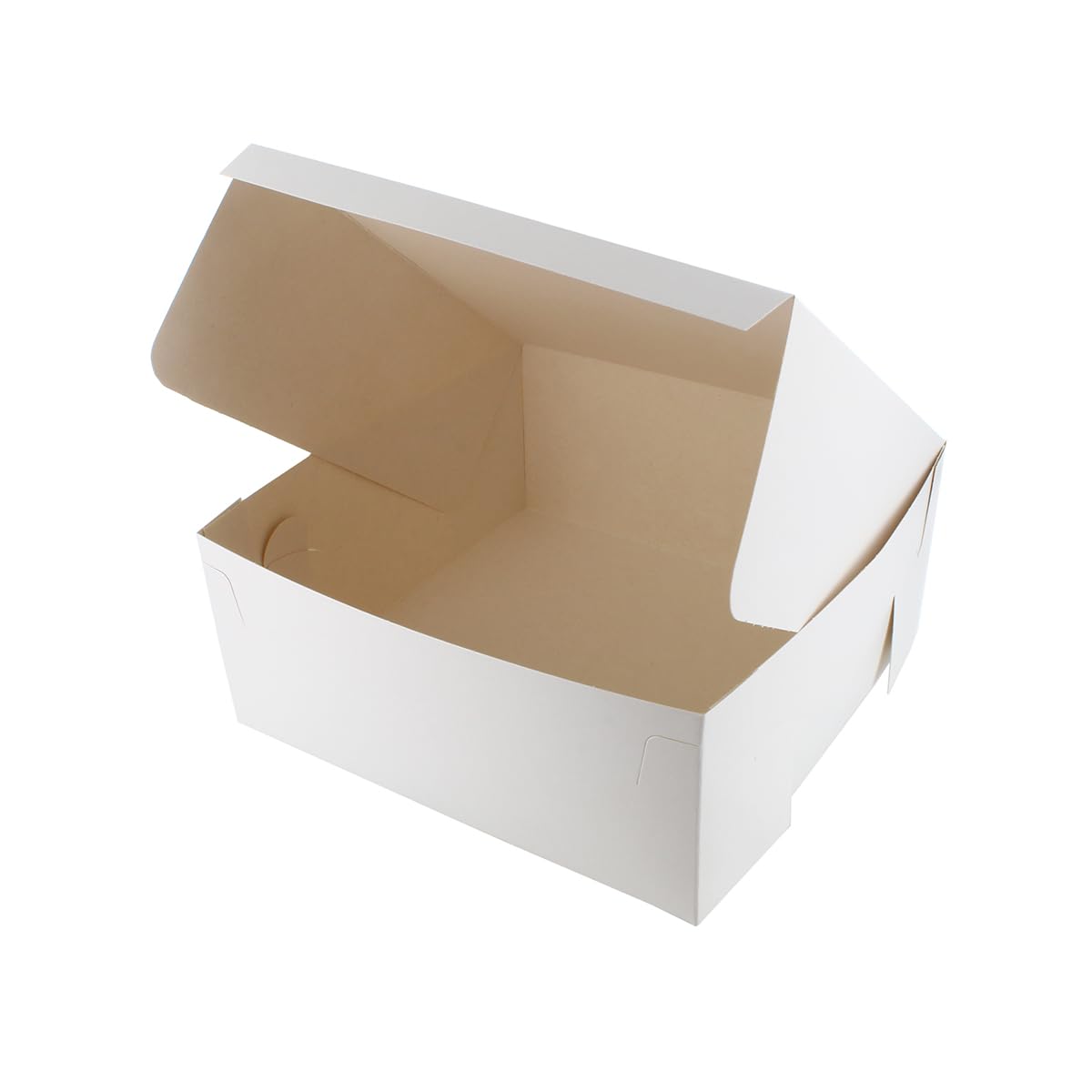 Culpitt Bakery Box, 7 x 7 Inch, White Folding Box for Cake, Cookies, Sandwiches, Cake Slices, Pastries, Take Aways, and Soaps, Gift Boxes, 10 Pack