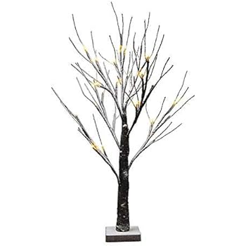 Christmas Decorations Trees Table Top White Birch Tree With 24