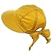 Lemon Yellow Wide Brim Peak Gardening Sun Hat
