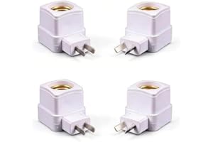 E27 Screw Socket Two Plug Ordinary lamp Holder with on/Off Light Bulb Holder Two Plug Variable Three Plug Small Night Light A