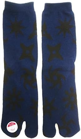 Japanese Geisha/ Ninja/ Samurai Tabi Flip Flop Socks L: Uni-sex (Star) [Toy]