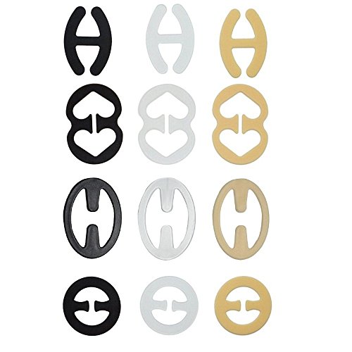 3 Piece Bra Strap Clips Cleavage Control Concealer Racer Back for Women &amp; Girls