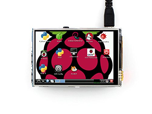 Waveshare 3.5inch RPi LCD (B) 320480 Resoution Touch Screen IPS TFT Display Designed for any Revision of Raspberry Pi Directly-pluggable Better Displaying