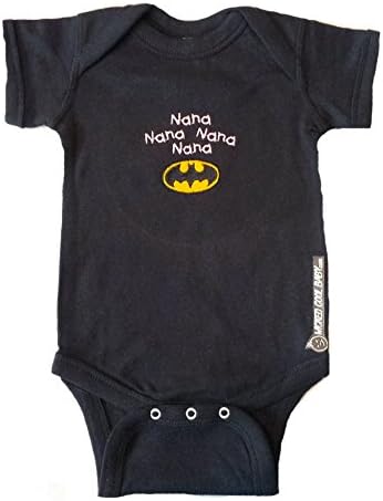 WICKED COOL BABY's Nana Nana Nana Nana Batman newborn black