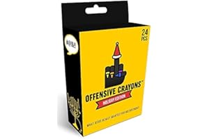 MilkToast Brands Offensive Crayons Holiday Edition - Gag Gift for White Elephant, Office Parties, Secret Santa; Snarky, Sarcastic Humor for Adults, Mom, Dad, Co-workers, Friends