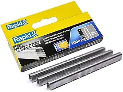 Rapid 10mm R28 Cable Staples for R28 Tacker - Galvanized Steel - 1000 Box