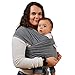 Baby wrap carrier for plus size moms-breathable organic baby wrap bundle, baby shower registry grey
