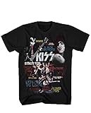 Kiss Best Of Albums Rock N Roll Mens Adult Graphic Tee T-Shirt Apparel (Large)