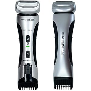 Platinum Pro by MANGROOMER – New Body Groomer, Ball Groomer and Body Trimmer with Lithium Max Battery, Bonus Extra Foil…