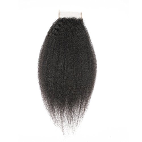 Forawme-Brazilian-Virgin-Human-Hair-Top-Closure-18-Inch-130-1B-4X4-inch-Kinky-Straight-Human-Hair-Pieces-Free-Part-Lace-Closure-With-Baby-Hair