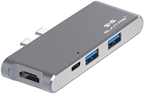 USB C Hub, Suntrsi USB Type C Hub adapter with SD/Micro Card Reader,Type C Charging Port,2 USB 3.0 Ports,HDMI Output for 2016 MacBook Pro 13" and 15"