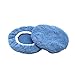 AUTDER Polisher Buffing Pad Bonnet - (7 to 8 Inches) - Buffing Pad Cover Coral Fleece - Car Polishing Bonnet for Car Polisher 6 Pcs - Blue