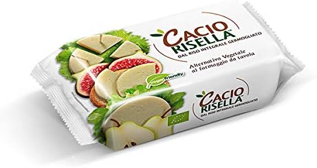 CacioRisella Cheese Alternative, 150g / 5.29oz [Vegan Cheese, Made from Sprouted Brown Rice, Made In Italy]