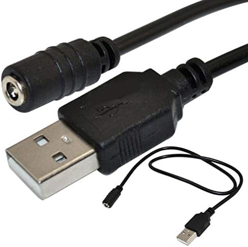 Exquisitely Designed Durable DC 3.5 x 1.35mm Female to USB 2.0 A Male Connector Power Cable AD Black