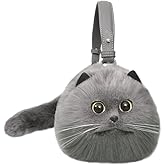 Handmade gray Updated Shoulder Bag - Spacious Design Can Hold Phone - Presents for Cat Lovers| For Christmas, Birthdays, Anniversaries