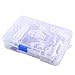 eZAKKA Non-Trace Wall Picture Hook Plastic Invisible Traceless Hardwall Drywall Picture Hanging Kit for Picture Photo Frame Hanging with Transparent Case Pack of 47