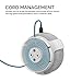 AHASTYLE Wall Mount Hanger Holder for Echo Dot 3rd Generation Smart Home Speakers, Built-in Cable Management and Need to Drill(White)