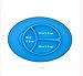 Qshare - Mini Silicone Placemat 11''x8''x1'', One-Piece Suction Plate for Babies & Toddlers, Portable BPA-Free FDA Approved Kids Dinnerware, Dishwasher Safe