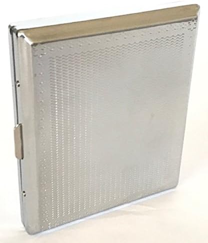 Double Sided Cigarette Case King // Etched Victorian Style Cigarette Case // Stainless Steel Finish Cigarette Case // Metal Cigarette Storage Box Extra Slim Cigarette Case // Guarantee P4 Quality